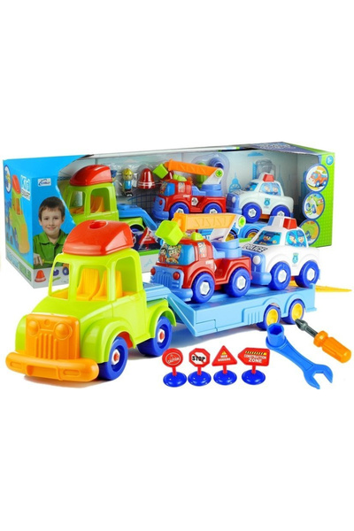 LEAN Set de vehicule de poliție și de pompieri