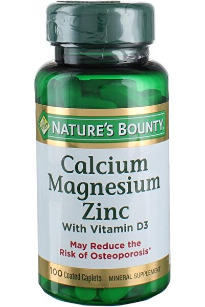 Nature's Bounty Calcium Magnesium Zinc (100 Caplets)