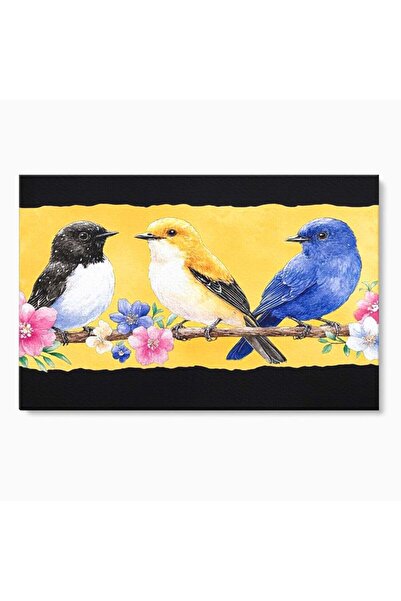 Luxcanva Tablou Canvas Cantec de Primavara 100x70 cm pe Sasiu Lemn Cantec de ...