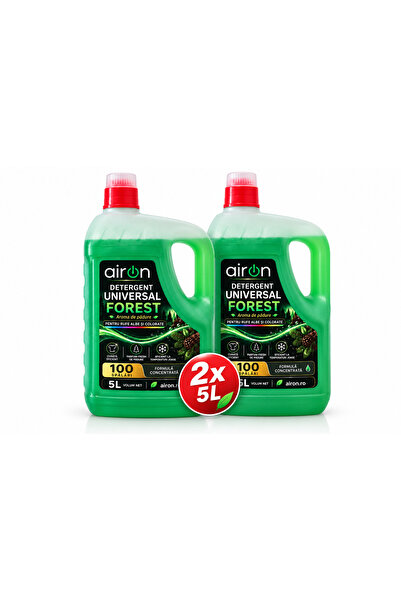 airon.ro Pachet 2x Detergent Lichid Rufe, Forest, 10L, 200 Spălări, Universal