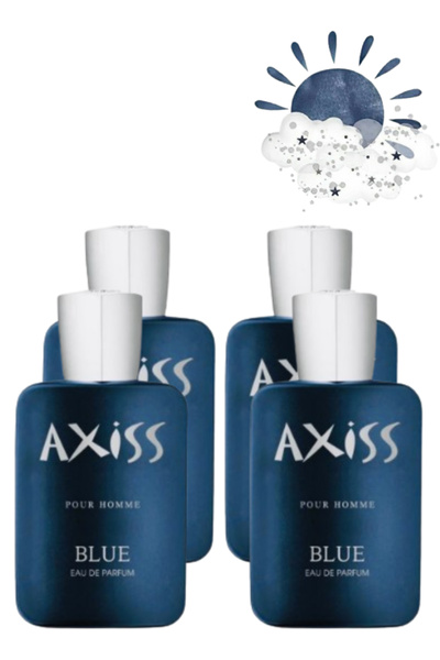trı 4 Pieces Axiss Pour Homme Blue Perfume 100ML