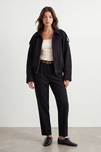 VAGGON Regular Fit Süet Ceket