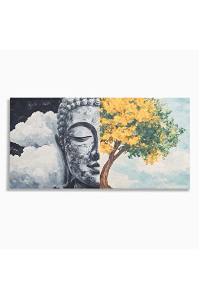 Luxcanva Tablou Canvas Spirit si Natura 100x50 cm pe Sasiu Lemn Buddha Zen Ar...