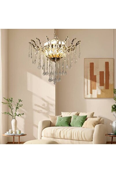 Hummer Modern Ceiling-Mounted Chandelier | Gold Body | 24-Light E14 Base