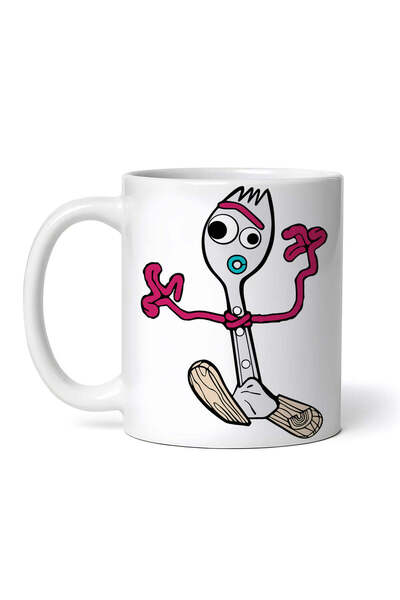 INOVATIX Cana alba personalizata,Toy Story Forky,INOVATIX®. 330ml