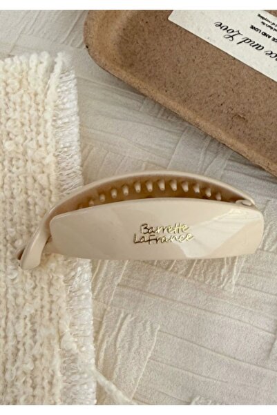 Rapunzel Accessories Kore Tarzı Minimalist Muz Saç Tokası, Moda Kaymayan At K...
