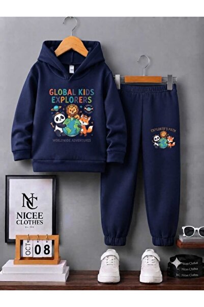 NC Nicee Clothes SET DE TRENING PENTRU COPII UNISEX (IMPRIMAT KUNDUZ WORLD, D...