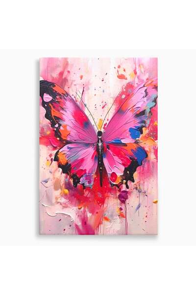 Luxcanva Tablou Canvas Magie in Roz 40x60 cm pe Sasiu Lemn Magie in Roz Flutu...