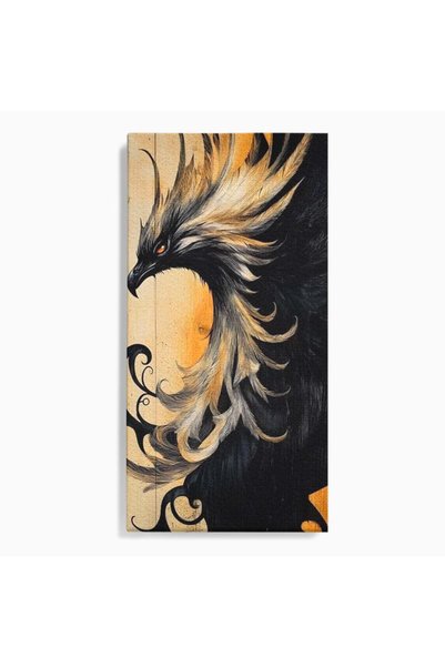 Luxcanva Tablou Canvas Ecoul Cenusii Aprinse 70x140 cm pe Sasiu Lemn Ecoul Ce...