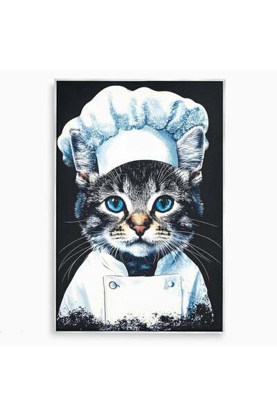 Luxcanva Tablou Canvas Chef Gheruta 50x70 cm cu Rama Argintiu Chef Gheruta Pi...