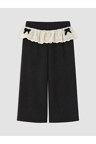 LC Waikiki Quality Pieces from Çelebi Store: Embroidered Girls' Thick Sweatpants