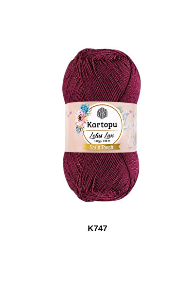 hobi dünyası evim 1 Piece Kartopu Lotus Lux 100 Grams 340 Yards Microfiber An...