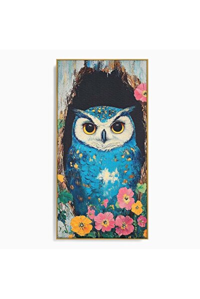 Luxcanva Tablou Canvas Taina din Lemn Pictat 50x100 cm cu Rama Auriu Taina di...