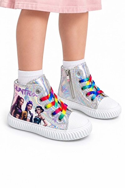 NeSe Shoes Hunterix & Huntrx Themed Girls' Sneakers, Sneakers with Zipper and...