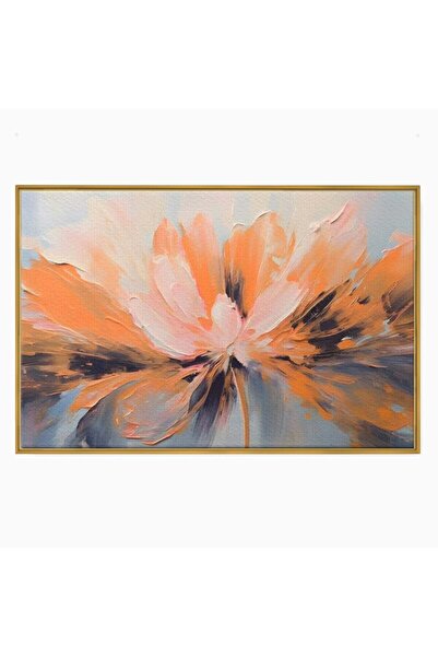 Luxcanva Tablou Canvas Petale Cu Parfum 100x70 cm cu Rama Auriu Petale Cu Par...