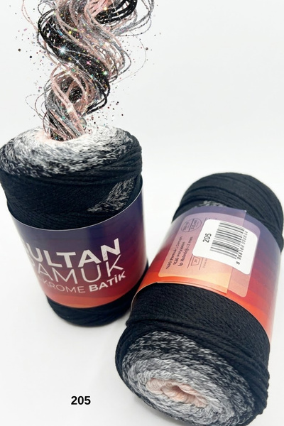 hobi dünyası evim 1 Piece Sultan Cotton Macrame Batik Hand Knitting Thread 25...