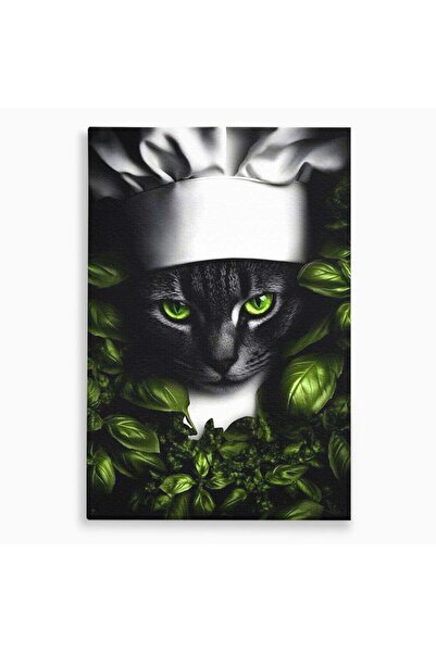 Luxcanva Tablou Canvas Pisica Gourmet 80x120 cm pe Sasiu Lemn Pisica Gourmet ...