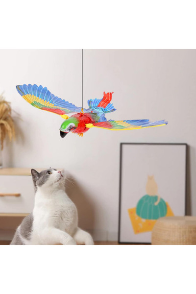 Genel Markalar Uçan Papağan Kedi Oyuncağı Sesli Işıklı Eğlenceli Etkileşimli ...