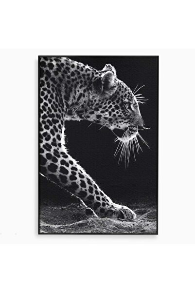 Luxcanva Tablou Canvas Clipa de Atac 100x150 cm cu Rama Negru Clipa de Atac L...