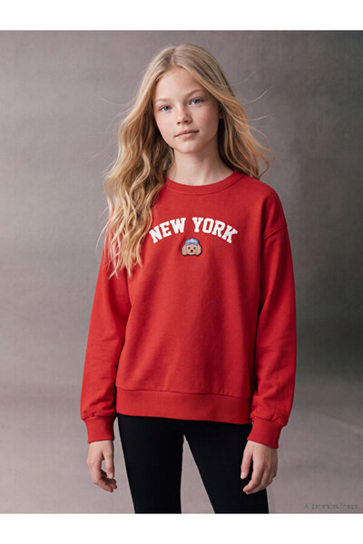 LC Waikiki Sparkling Choices from Shining Store New York Printed Girls' Sweat...