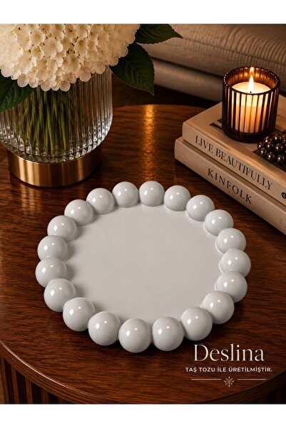 Deslina Bubble Dekoratif Masaüstü Obje | Taş Tozu Biblo | Modern Minimal Salo...
