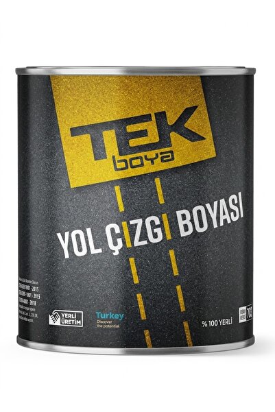 TEK BOYA Yol Çizgi Boyası Sarı Renk