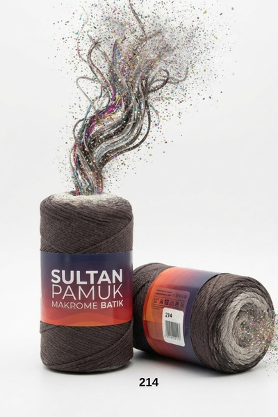 hobi dünyası evim 1 Piece Sultan Cotton Macrame Batik Hand Knitting Thread 25...