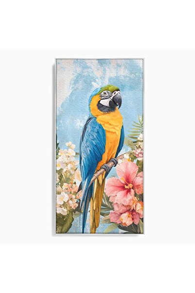 Luxcanva Tablou Canvas Perla Amazonului 70x140 cm cu Rama Argintiu Perla Amaz...
