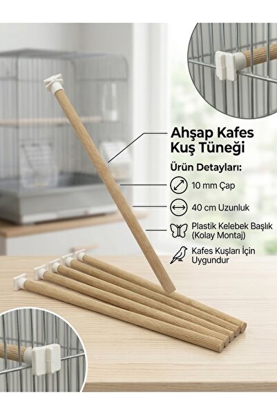 Genel Markalar MİNES 10mm Plastik Başlıklı Tünek 6 Adet