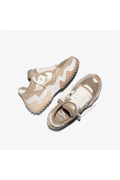 Converse Women's Beige Wave Motion Trainer Sneaker Shoes