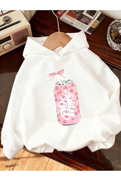 bellanova Unisex White Kangaroo Pocket Thick Fabric Oversize Hooded Sweatshir...