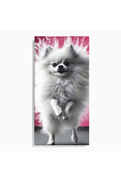Luxcanva Tablou Canvas Explozie de Puf 70x140 cm pe Sasiu Lemn Explozie de Pu...