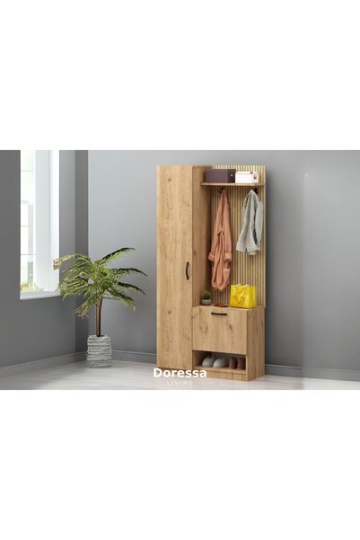 Doressa Living Arlo Oak 1 Kapılı Portmanto