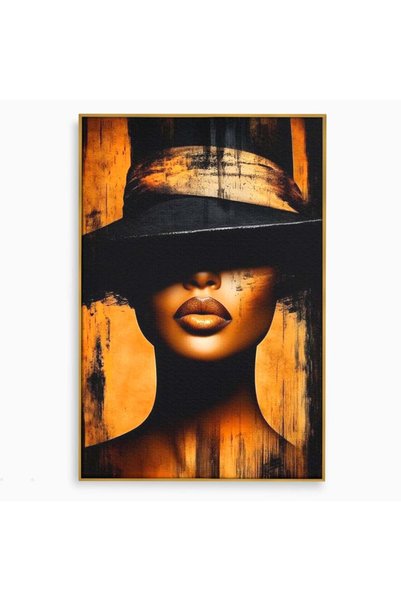 Luxcanva Tablou Canvas Pasiune Mascata 80x120 cm cu Rama Auriu Pasiune Mascat...