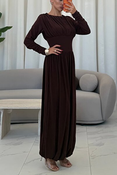 OKSOCOLLECTİON Geniş Kemer Detaylı Şalvar Tulum