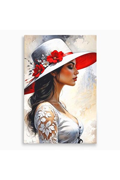 Luxcanva Tablou Canvas Profil de Epoca 40x60 cm pe Sasiu Lemn Profil de Epoca...