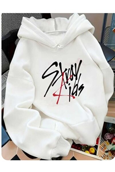 classy moda Unisex White Oversize Hooded Sweatshirt with Kangaroo Pocket, 3 T...