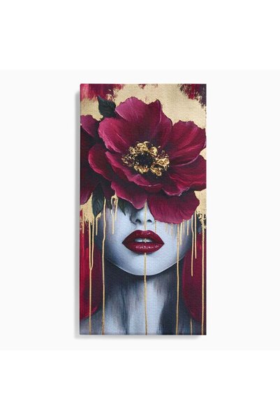 Luxcanva Tablou Canvas Chipul Ascuns 50x100 cm pe Sasiu Lemn Chipul Ascuns Ti...