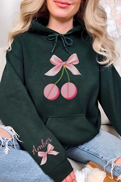 classy moda Unisex Green Kangaroo Pocket Thick Fabric Oversize Hooded Sweatsh...
