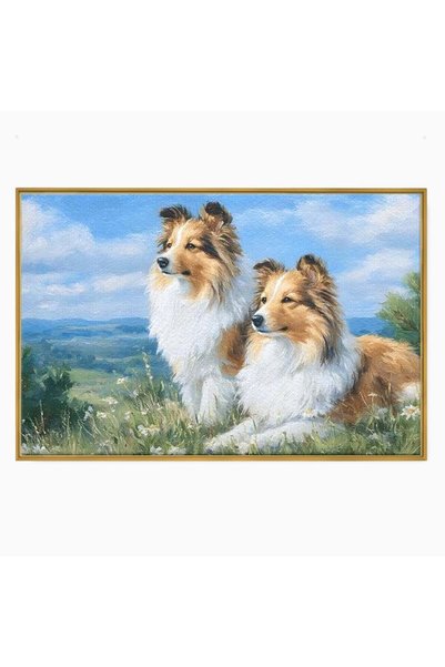 Luxcanva Tablou Canvas Mereu Impreuna 120x80 cm cu Rama Auriu Mereu Impreuna ...