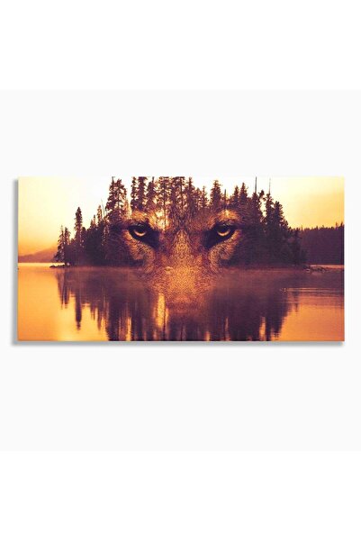 Luxcanva Tablou Canvas Spiritul Padurii 100x50 cm pe Sasiu Lemn Spiritul Padu...