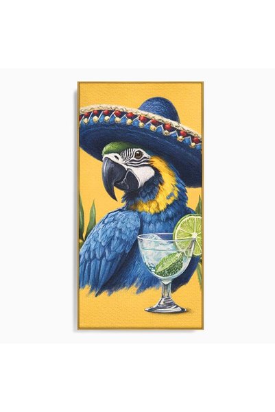 Luxcanva Tablou Canvas Aroma Tropicelor 70x140 cm cu Rama Auriu Aroma Tropice...