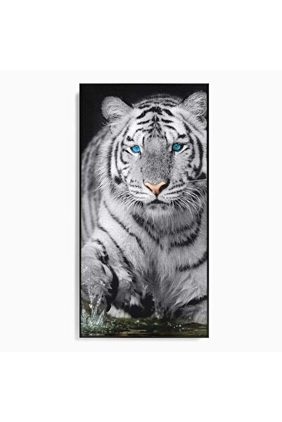 Luxcanva Tablou Canvas Suflet Inghetat 70x140 cm cu Rama Negru Suflet Ingheta...