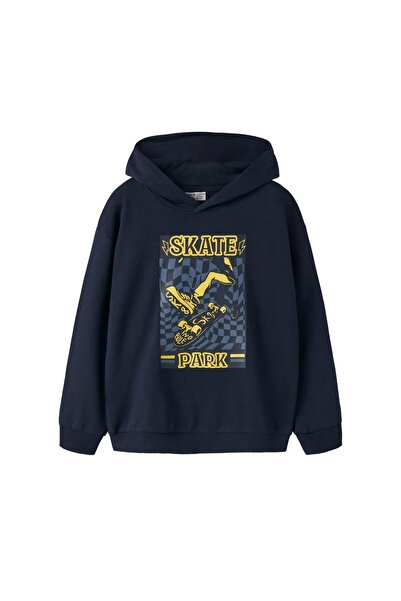 Name it NKMVELTEN LS RLX SWEAT WH UNB 13246363-5087165 Μπλε