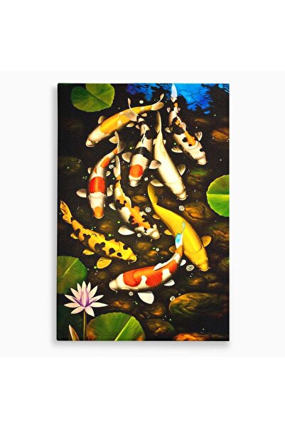 Luxcanva Tablou Canvas Un Iaz Norocos 100x150 cm pe Sasiu Lemn Un Iaz Norocos...