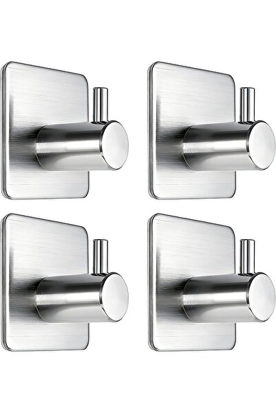 Arabest Generic Adhesive Hooks Heavy Duty Wall Hooks Robe Hook Rack Wall Moun...