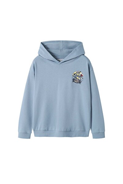 Name it NKMVELTEN LS RLX SWEAT WH UNB 13246363-5087166 Μπλε