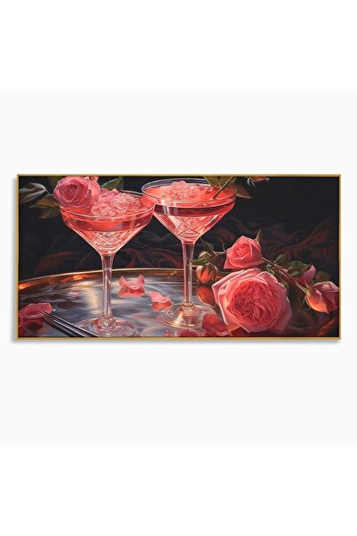 Luxcanva Tablou Canvas Elixirul Pasiunii 120x60 cm cu Rama Auriu Elixirul Pas...