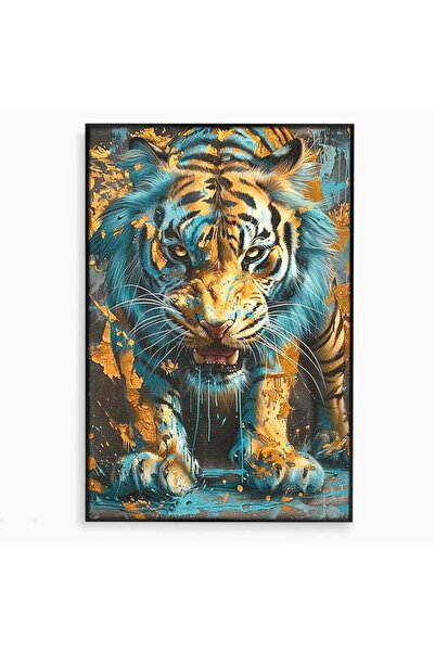 Luxcanva Tablou Canvas Infruntarea Destinului 40x60 cm cu Rama Negru Infrunta...