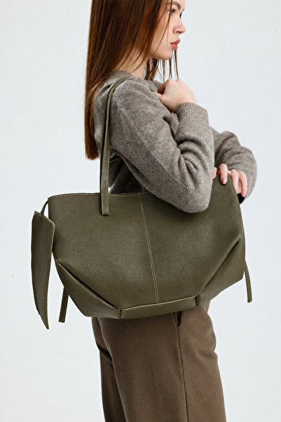 Çantacımstore Women's Cyme Big Pinterest Bag Khaki (Large Size)